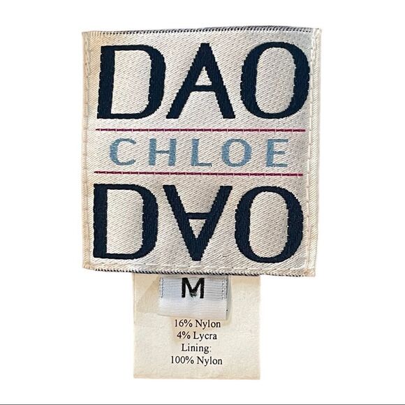 Chloe Dao Chevron Green Blue & White Skirt Size M NWOT - Picture 2 of 9